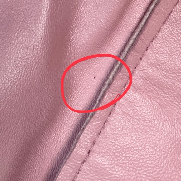 John Paul Richard Light Pink Leather Blazer Jacket Size Medium - Picture 11 of 13